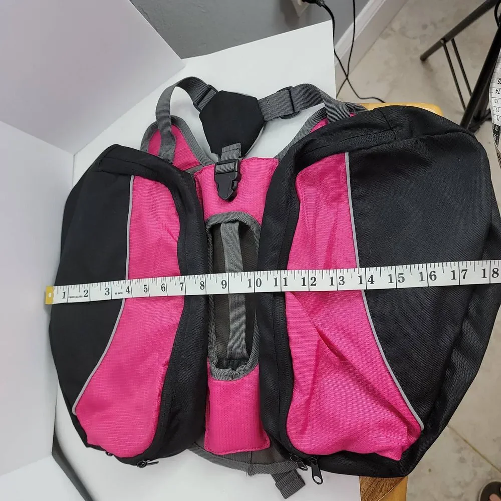 Dog Backpack for Hiking Saddlebag Adjustable Harness Handeler